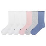 K Bell Calcetines para Dama 6 pares Blanco