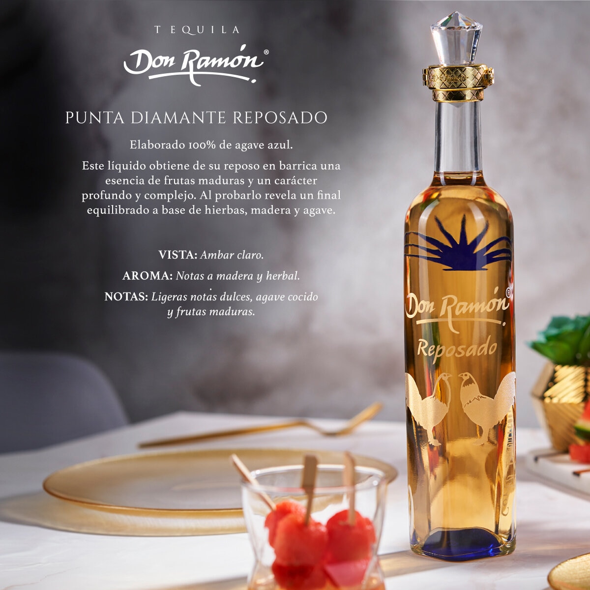 Tequila Don Ramón Punta Diamante Reposado 2 de 750 ml