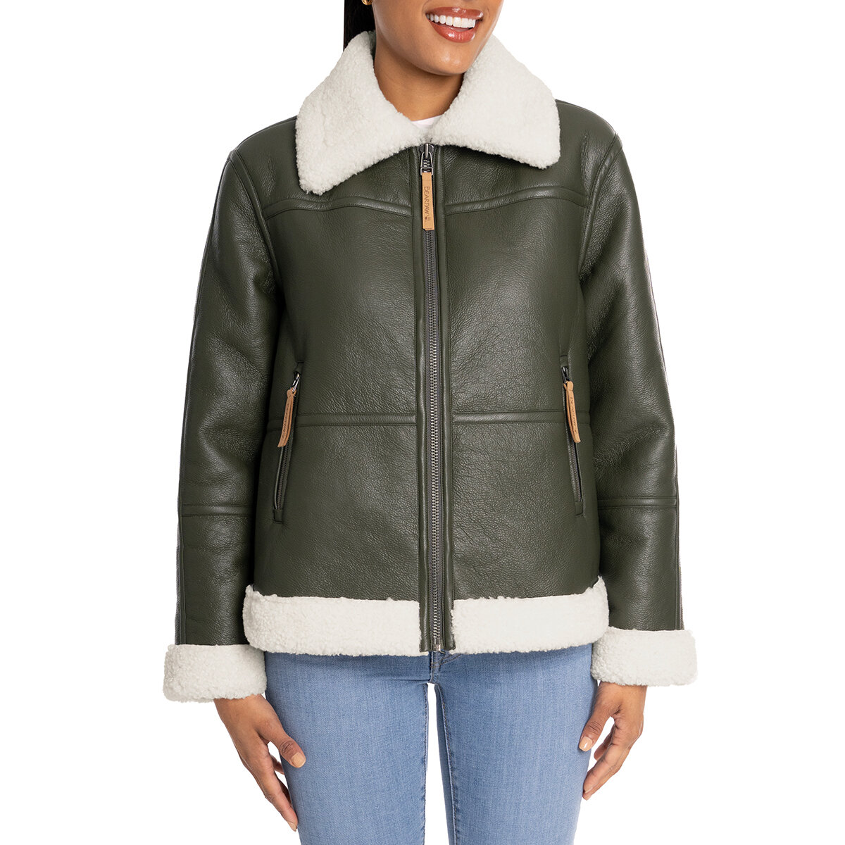 Bearpaw Chamarra para Dama Verde Extra Chica