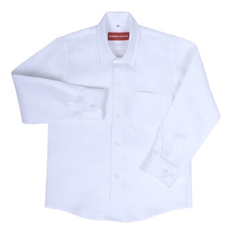 Emporio Colombo, Camisa de Lino para Niño en Varias Tallas, Color Blanco