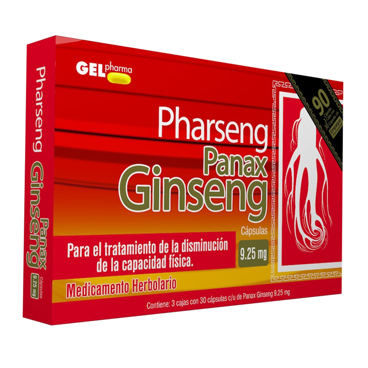 Panax Ginseng 250mg 3 pack