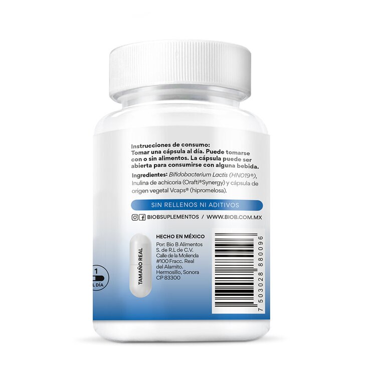 Bio B Probióticos Adulto 50+ con 10 Billones 2 Frascos de 30 Cápsulas c/u