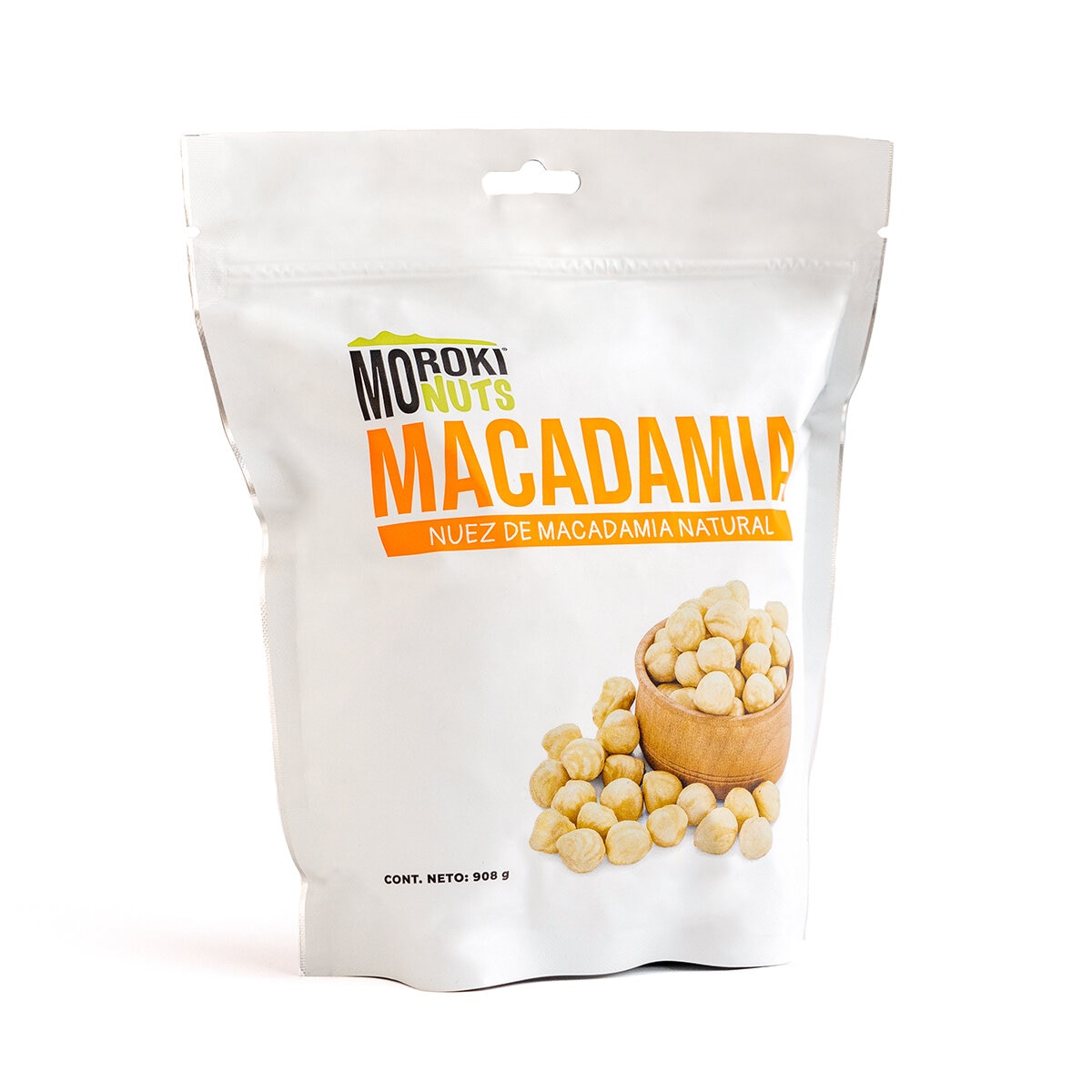Moroki Nuts Nuez de Macadamia Natural 908 g