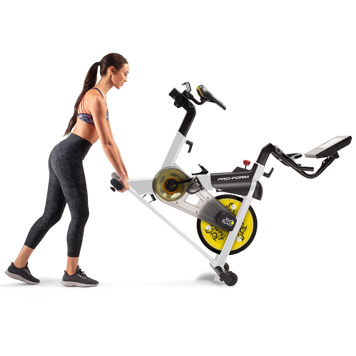 Bicicleta estática giratoria con monitor digital, bicicleta fija para  interiores con resistencia ajustable, gimnasio en casa, ejercicio de fitness