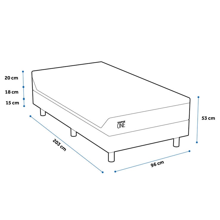 Tempur One + Box Individual