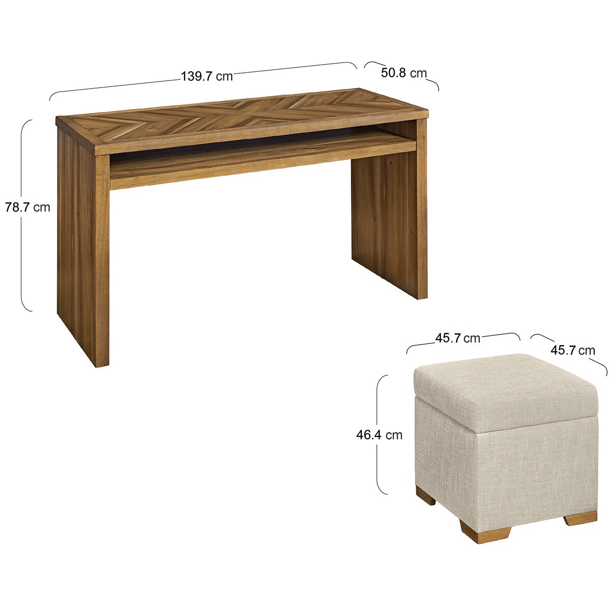Universal Broadmoore, Conjunto Ocasional de 3 Piezas