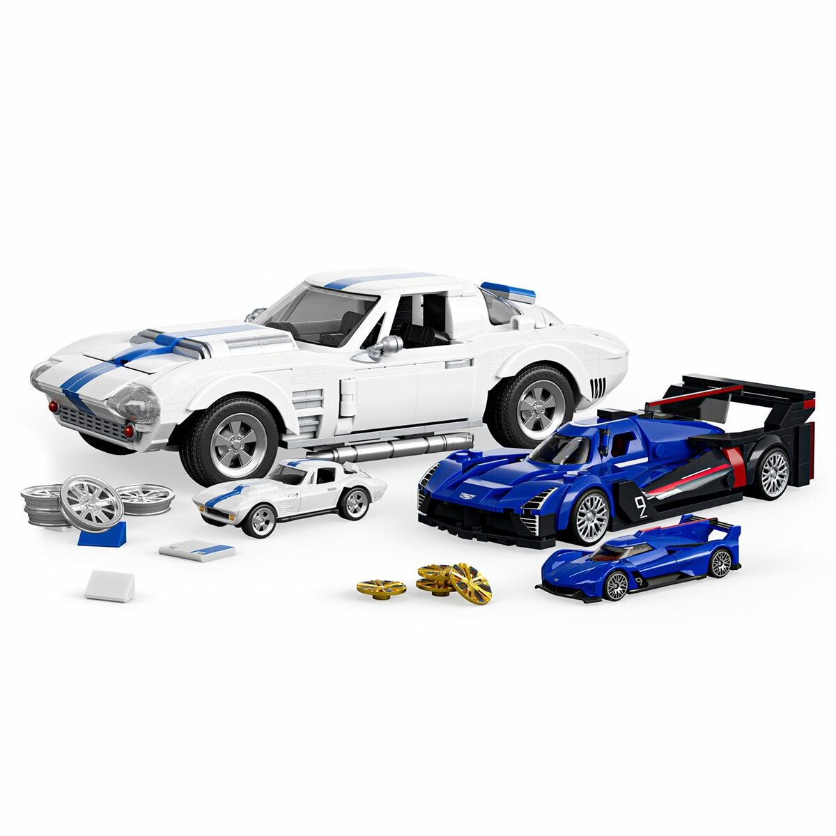 Hot Wheels Brick Shop Cadillac + Corvette, Set de Construcción Hot Wheels Brick Shop Cadillac + Corvette, Set de Construcción