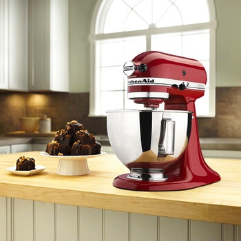 KitchenAid, Batidora Clásica, Tazón de acero inoxidable pulido con asa, 4.3 L