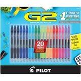 Pilot Bolígrafos de Gel Retráctiles Punto Fino 20 Piezas