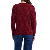 Weatherproof Vintage Suéter para Dama Rojo Mediana