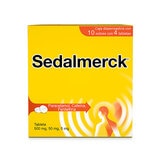 Sedalmerck Paracetamol 500mg, Cafeína 50mg, Fenilefrina 5mg  caja con 40 Tabletas