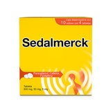 Sedalmerck Paracetamol 500mg, Cafeína 50mg, Fenilefrina 5mg caja con 40 Tabletas