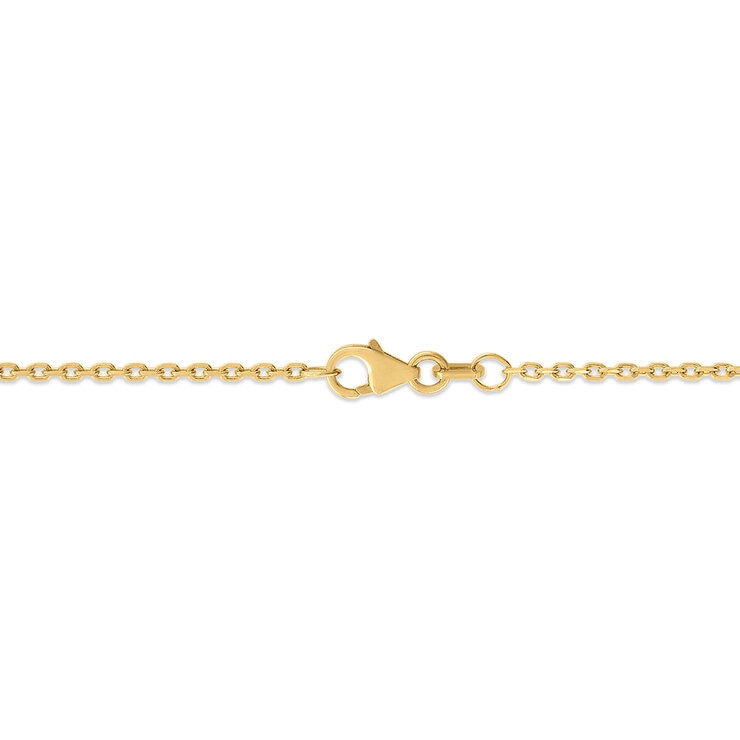 Collar con Dije de Nudo de Corazón, Oro 14k Collar con Dije de Nudo de Corazón, Oro 14k