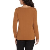 Three Dots Blusa para Dama Naranja Extra Grande