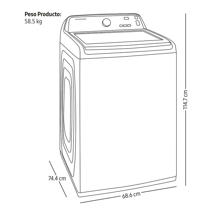 Samsung Lavadora 23kg