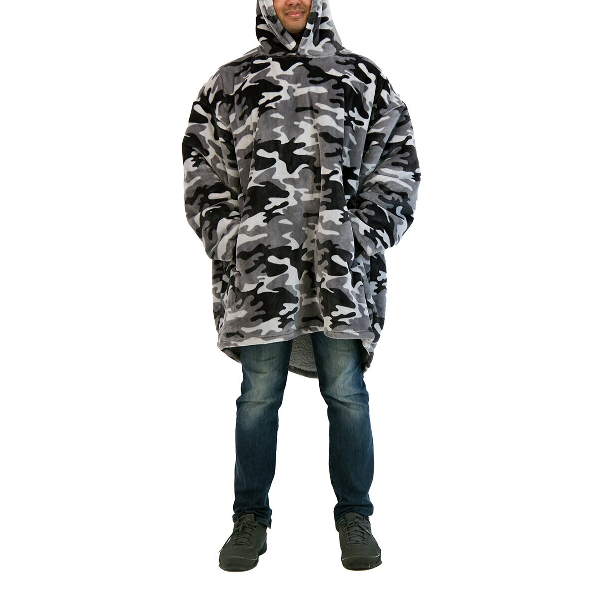 The Wayy Big Hoodie Sudadera Unisex Gris Unitalla