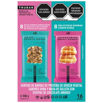 Trubar Barras De Proteína 16pzas de 50g