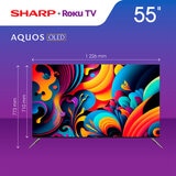 Sharp Pantalla 55" OLED 4K UHD Smart TV