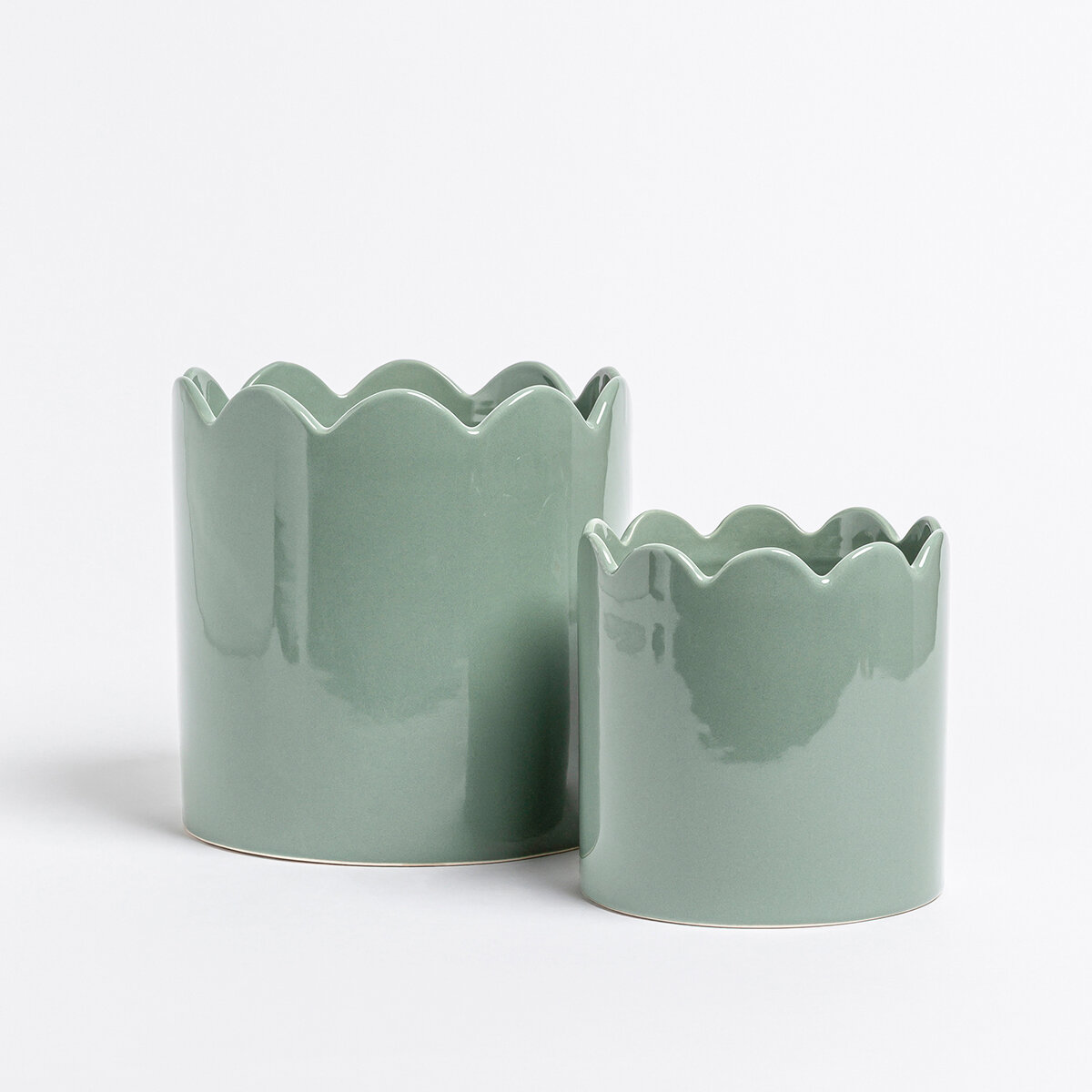 Over & Back, Inspiration Set de 2 Macetas Verde