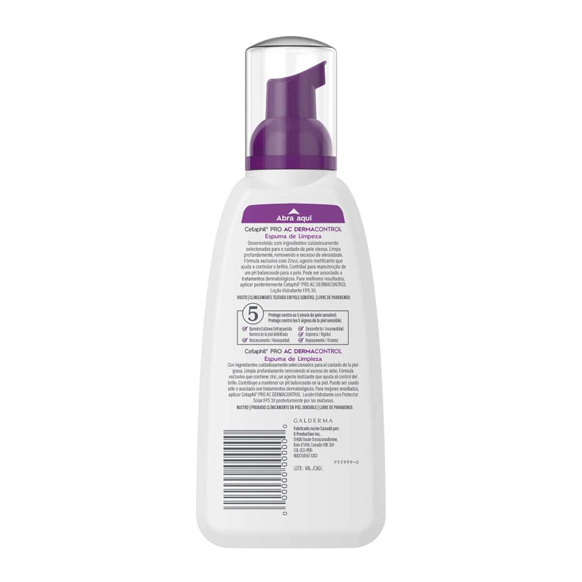 Cetaphil Pro AC Dermacontrol Espuma de Limpieza 236 ml