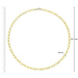 Collar de Eslabones Pulidos, de 14K Oro Amarillo