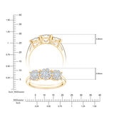 Anillo Nupcial de Diamantes 0.50ctw, Oro Amarillo 14K