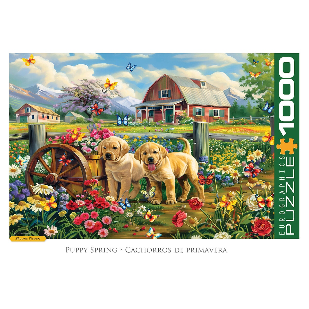 Eurographics Rompecabezas de 1000 pzas, Puppy Spring