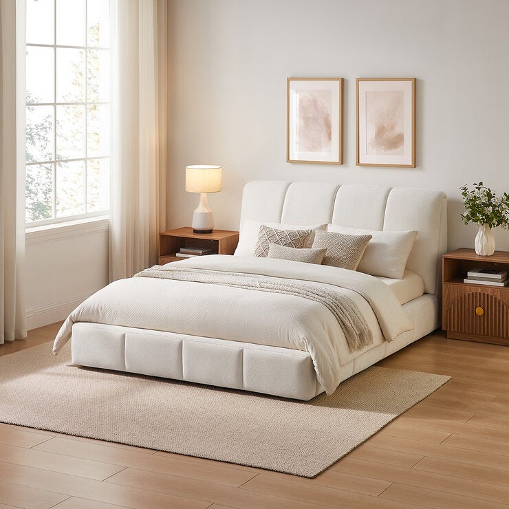 Aiden & Ivy, Cama Queen Tapizada Aiden & Ivy, Cama Queen Tapizada