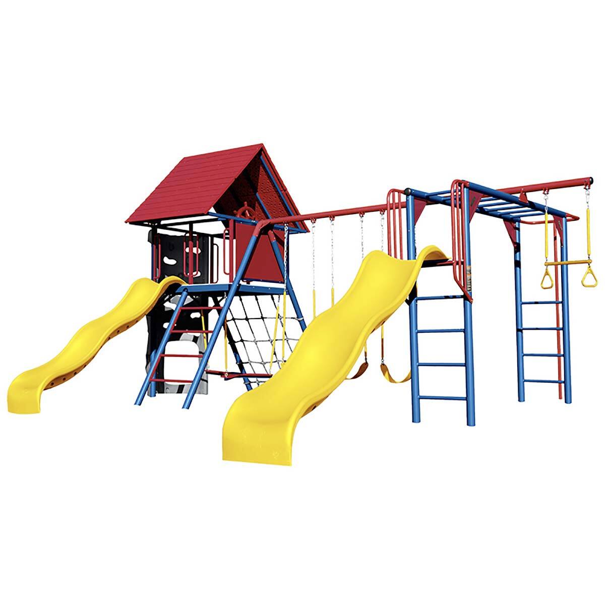 Lifetime Juego de Jardín con Doble Resbaladilla