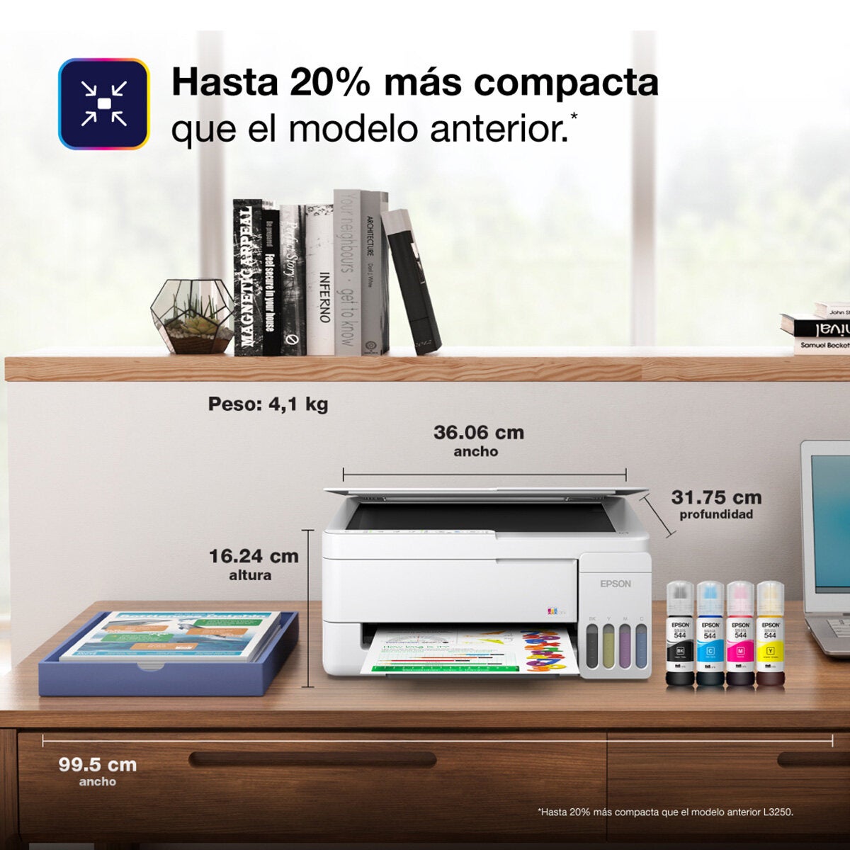 Epson Impresora Multifuncional Ecotank a Color Inalámbrica L3352