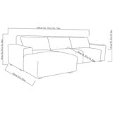 Ontai, Zyllah, Seccional de Tela de 2 Piezas