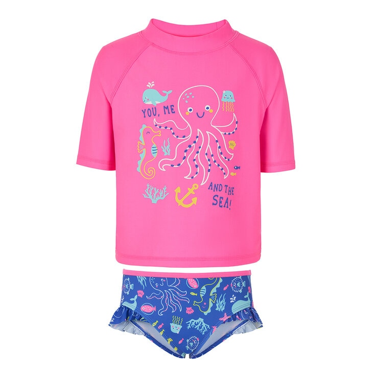 Saint Eve Traje de baño 2 piezas para Niños o Niñas Rosa 3 Años