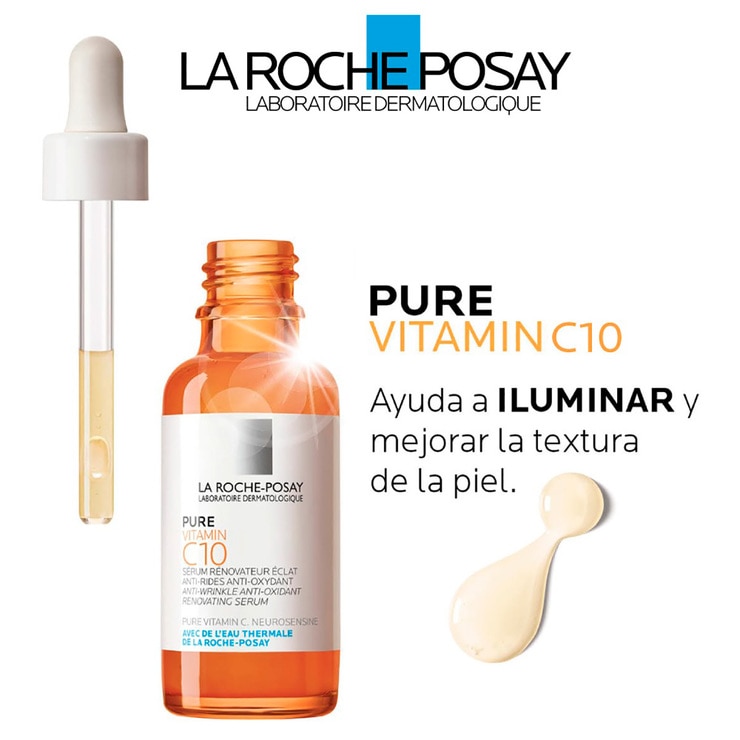 La RochePosay Pure Vitamin C10 Serum AntiOxidante 30ml Costco México