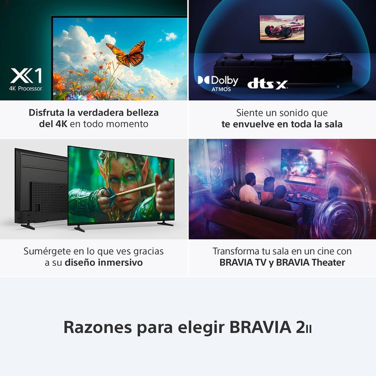 Sony Pantalla 55" BRAVIA II UHD 4K Google TV