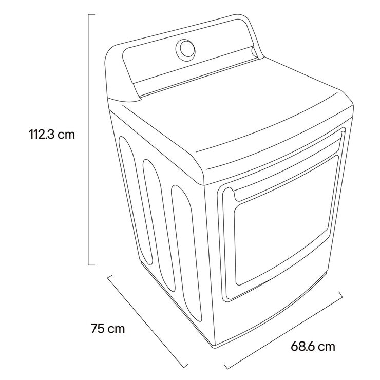 LG Secadora de Gas 25Kg