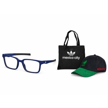 Adidas Sport SP5119@54091 Armazón Oftálmico + Tote Bag Mexico City + Gorra México Tricolor.