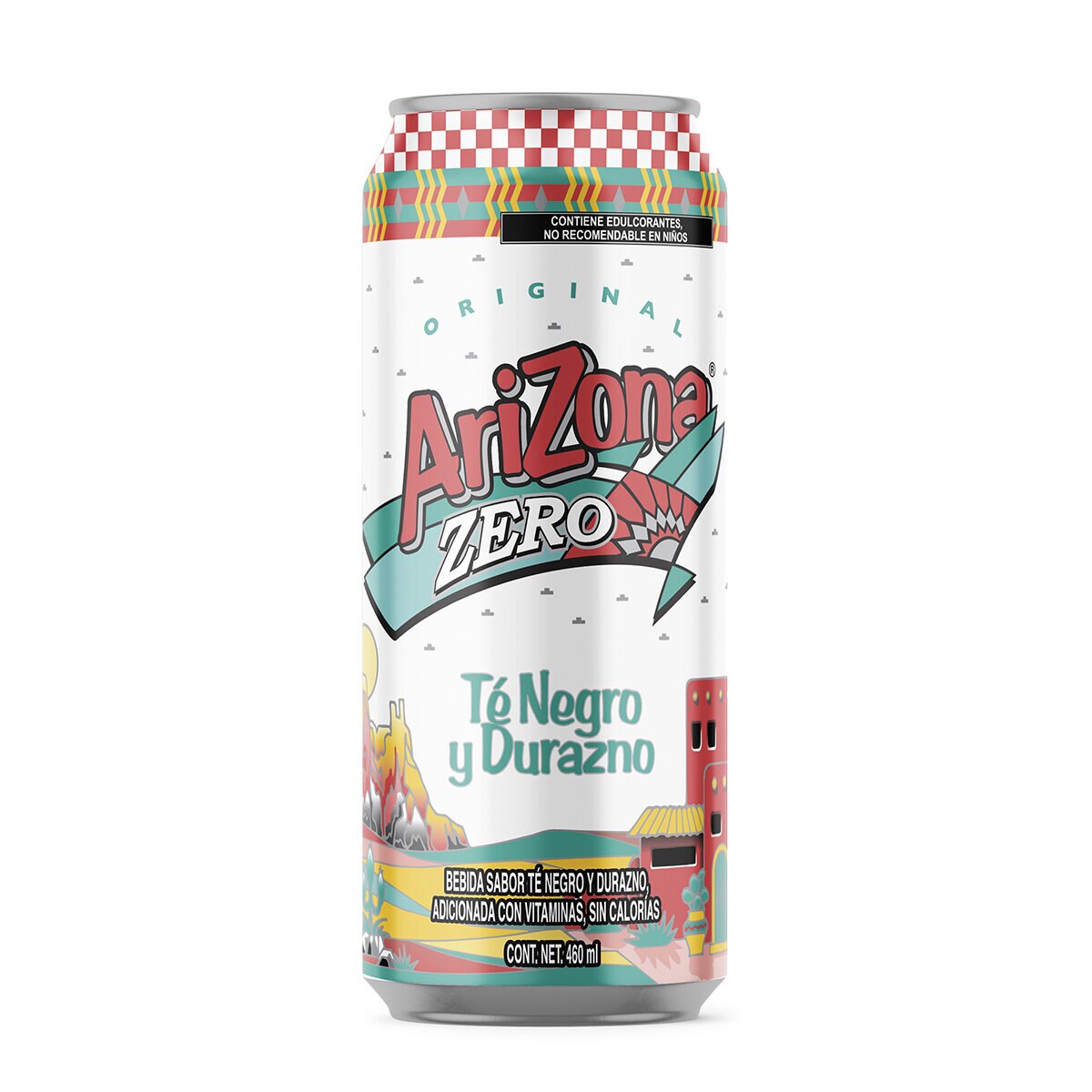 Arizona Zero Té Negro Sabor Durazno 24 latas de 460 ml