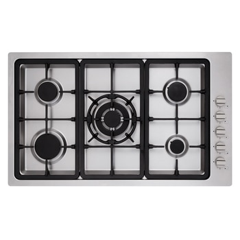Whirlpool Parrilla de gas 5 quemadores 86cm