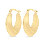 Arracadas 'V', Oro Amarillo 14K
