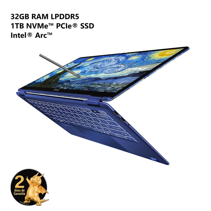 MSI Prestige 14 Flip AI+ Vincent van Gogh Edición Noche Estrellada 14" FHD+ OLED Touch Intel Ultra X9 378H 32GB 1TB SSD Bundle MSI Prestige 14 Flip AI+ Vincent van Gogh Edición Noche Estrellada 14" FHD+ OLED Touch Intel Ultra X9 378H 32GB 1TB SSD Bundle