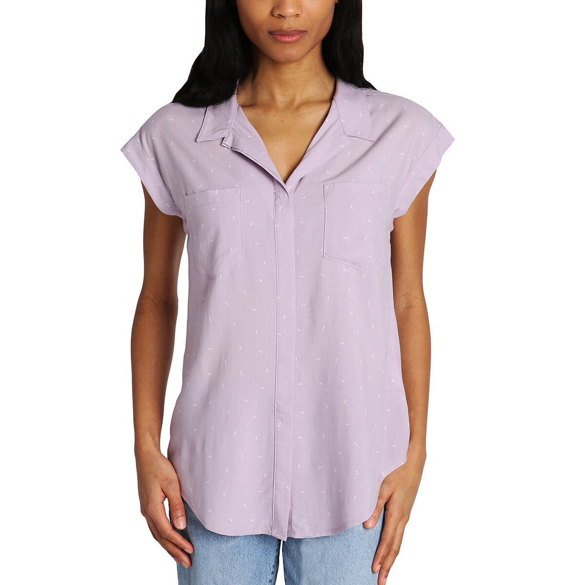 Jachs Girlfriend Blusa para Dama Morado Mediana