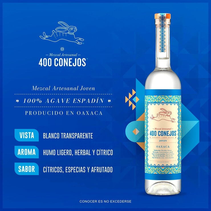 Mezcal 400 Conejos Espadín 700 ml