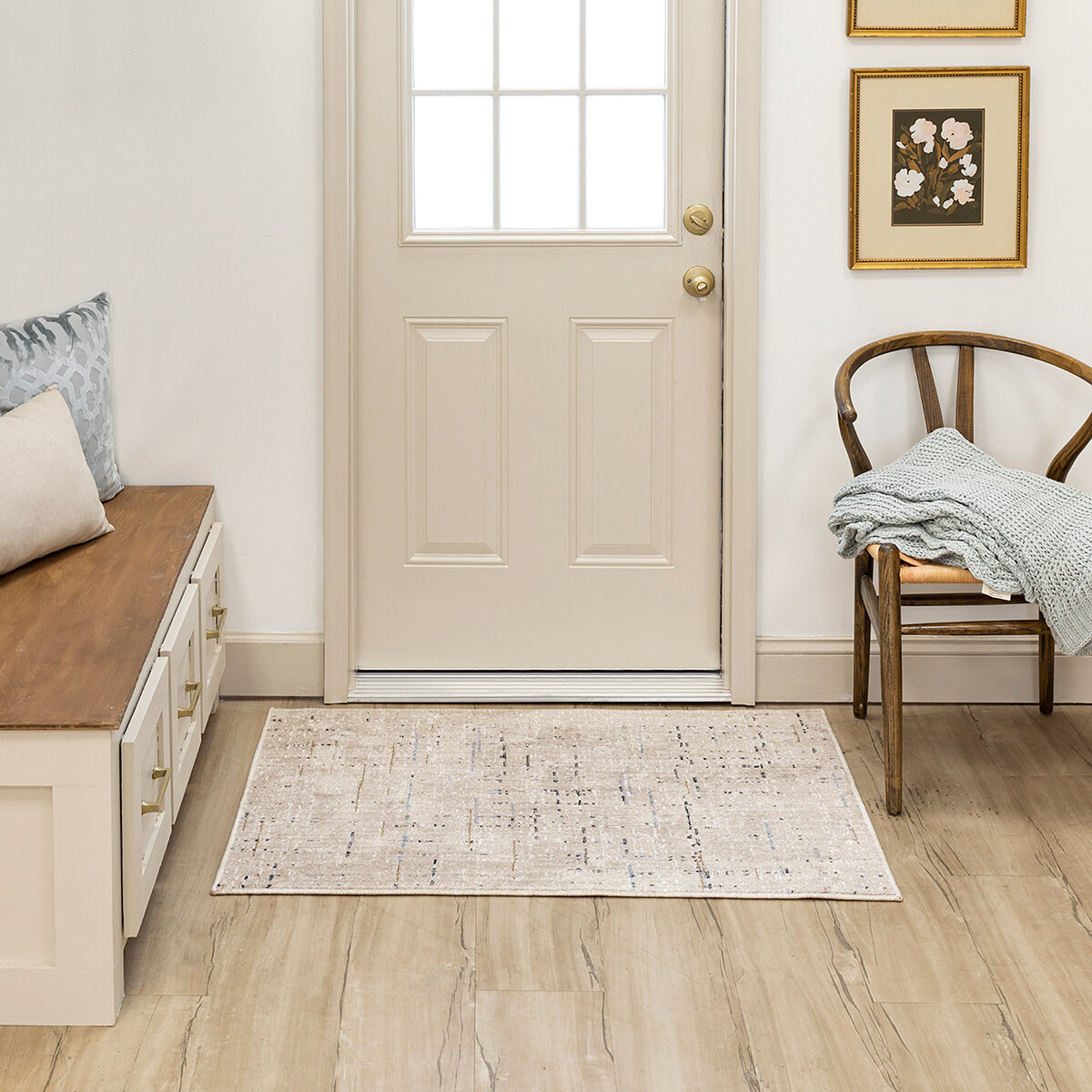 Tapete Decorativo 76 cm x 114 cm Beige