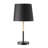 Artiva, Lámpara de Mesa, Base de Metal, Pantalla Negra