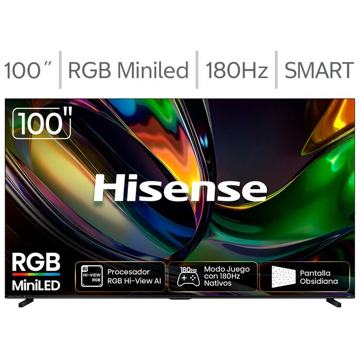 Hisense Pantalla 100" RGB Miniled 4K Google TV 703956 Hisense Pantalla 100" RGB Miniled 4K Google TV 703956