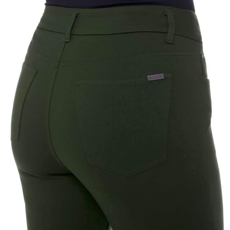 S.C. & CO Pantalones para Dama Verde EE Grande