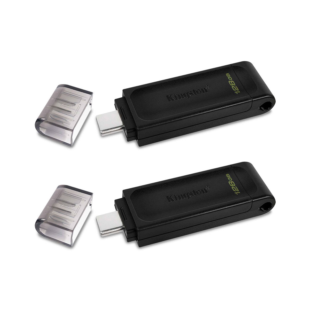 Kingston, Kit de 2 Memorias USB-C DT70 de 128GB