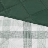 Seasons Collection Colcha con Relleno Alternativo Tamaño King PLAID GREEN