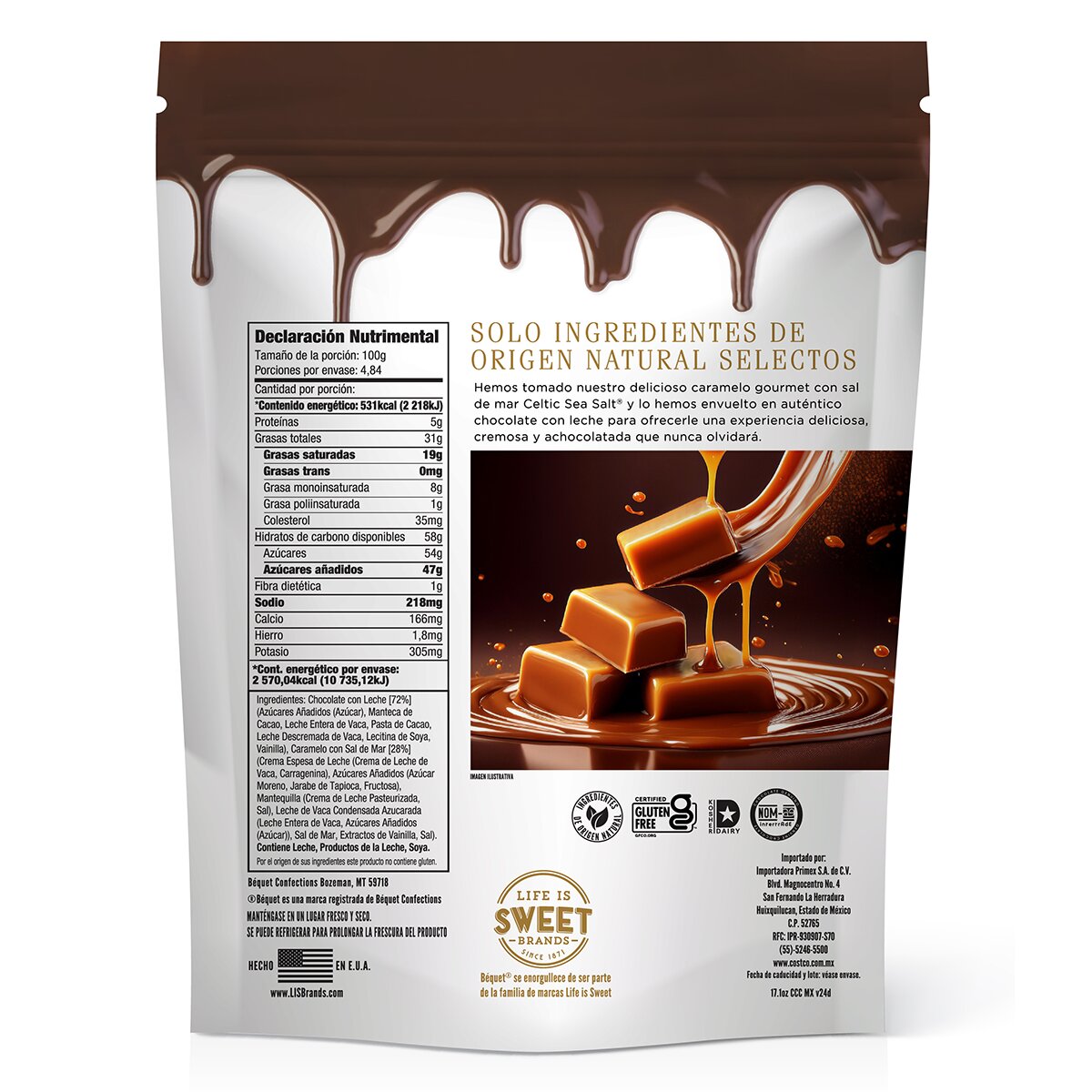 Béquet Tacitas de Caramelo 484g