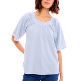 Bobeau Blusa para Dama Azul Mediana